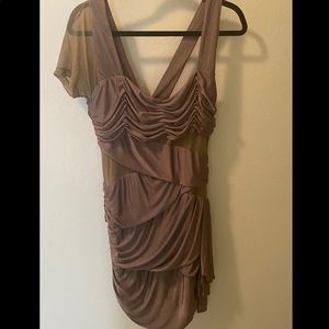 Lovely Bebe Drape Dress